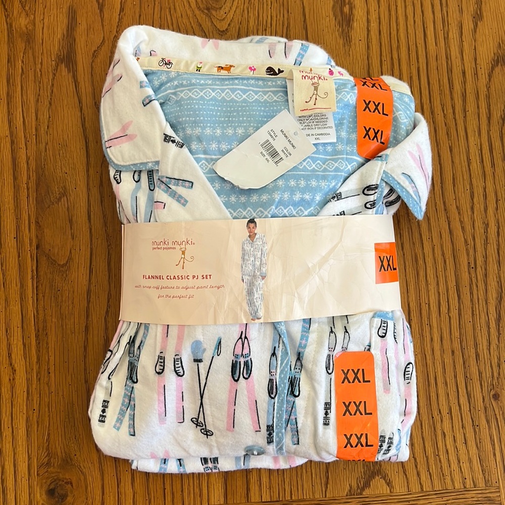 Munki Munki Ski Flannel Pajamas XXL